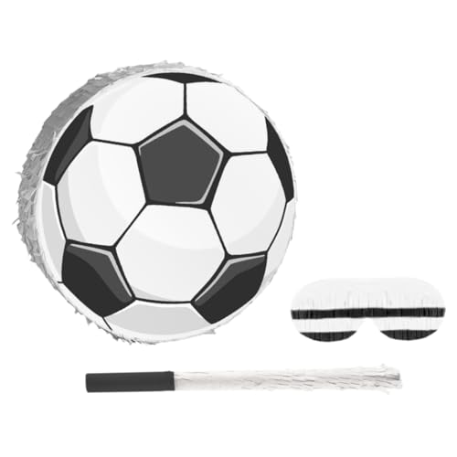 DECHOUS 1 Set Fußball-piñata: Fußball-piñata Mit Augenmaske Und Stock – Für Jungen, Fußballparty-dekorationen, Geburtstagsspiele Und Event-zubehör DECHOUS 1 Set Fußball-piñata: Fußball-piñata Mit Augenmaske Und Stock – Für Jungen, Fußballparty-dekorationen, Geburtstagsspiele Und Event-zubehör von DECHOUS