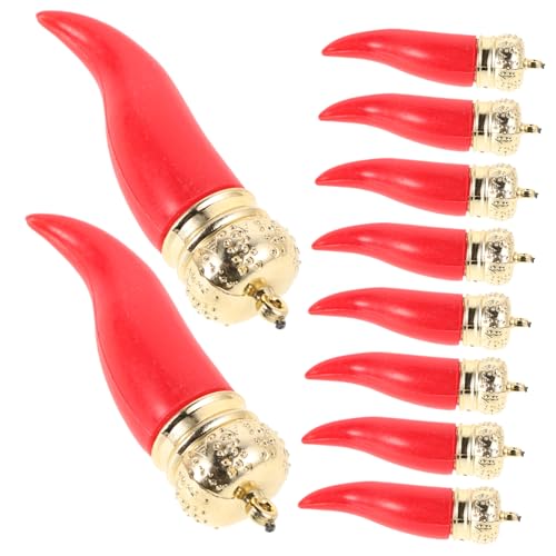 DECHOUS 10 Stück Chili-Pfeffer-Charme Ohrring-Charms Simuliertes Pfeffermodell Schlüsselbundanhänger Gemüsegirlande Chili-Charme Künstlicher Pfeffer Ohrringe Machen Charms Plastik Rot DECHOUS 10 Stück Chili-Pfeffer-Charme Ohrring-Charms Simuliertes Pfeffermodell Schlüsselbundanhänger Gemüsegirlande Chili-Charme Künstlicher Pfeffer Ohrringe Machen Charms Plastik Rot von DECHOUS