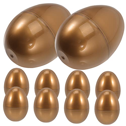 DECHOUS 10 Stück Ei Dekoration Gold Für Jumbo Spielzeugeier Glänzend Party Bunt Befüllbar Gefüllt Klein Schüttgut Farbig Dekorativ Füllbare Ostereier Geschenkboxen Zu Ostern Plastik DECHOUS 10 Stück Ei Dekoration Gold Für Jumbo Spielzeugeier Glänzend Party Bunt Befüllbar Gefüllt Klein Schüttgut Farbig Dekorativ Füllbare Ostereier Geschenkboxen Zu Ostern Plastik von DECHOUS