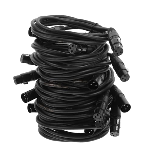 DECHOUS 10 Stück Pin Dmx Bühnenlicht Kabel für Par Light Moving Head Licht Dj Equipment Flexibel Robust Schwarz DECHOUS 10 Stück Pin Dmx Bühnenlicht Kabel für Par Light Moving Head Licht Dj Equipment Flexibel Robust Schwarz von DECHOUS