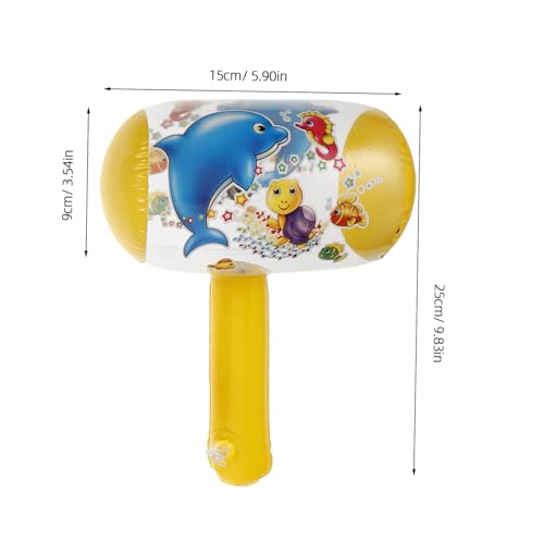 DECHOUS 10 Stück Teiliges Aufblasbare Kinderhämmer mit Integriertem Glockenton Leichter und Bunter Spielzeughammer für Jungen und Mädchen als Party und Outdoor Farben von DECHOUS