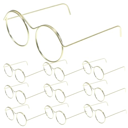 DECHOUS 10Stücke Puppenbrille Aus Brillen Ohne Gläser Klassische Runde Brillenrahmen Für Puppen Zubehör Für Handwerk Und Spielzeughäuser DECHOUS 10Stücke Puppenbrille Aus Brillen Ohne Gläser Klassische Runde Brillenrahmen Für Puppen Zubehör Für Handwerk Und Spielzeughäuser von DECHOUS
