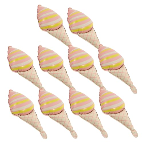 DECHOUS 10Stücke Teiliges Eisballon Niedliche Folienballons Im Eiscreme Design Für Geburtstagsfeiern Events Und Kinderveranstaltungen Vielseitige Partydekorationen von DECHOUS