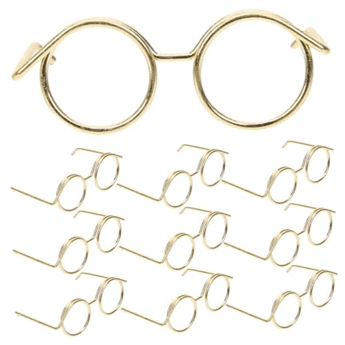 DECHOUS 10stücke Mini Puppenbrillen Aus Metall Runde Rahmenlose Brille Für Puppen Zubehör Zur Verschönerung Von Puppenoutfits Für Kreative Fotografie DECHOUS 10stücke Mini Puppenbrillen Aus Metall Runde Rahmenlose Brille Für Puppen Zubehör Zur Verschönerung Von Puppenoutfits Für Kreative Fotografie von DECHOUS