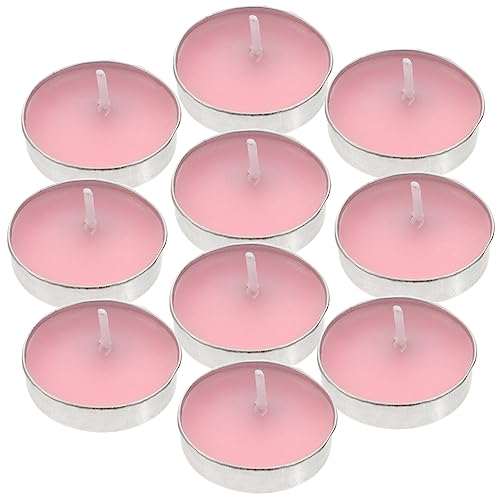 DECHOUS 10stücke Rosa Schwimmende Kerzen Duftfreie Paraffinwachs Disc-kerzen Für Hochzeiten Festlichkeiten Und Weihnachtsdekoration Stunden Brenndauer von DECHOUS