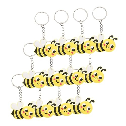 DECHOUS 12Stücke Schlüsselanhänger Biene Kreative Schlüsselringe Als Süße Geschenkidee Cartoon Bienen Schlüsselanhänger Für Taschen Und Rucksäcke Neuheit Schlüsselanhänger DECHOUS 12Stücke Schlüsselanhänger Biene Kreative Schlüsselringe Als Süße Geschenkidee Cartoon Bienen Schlüsselanhänger Für Taschen Und Rucksäcke Neuheit Schlüsselanhänger von DECHOUS