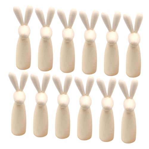 DECHOUS 12st Hasenkopf-holzfigur Spielzeugauto Unfertige Hasenpuppen Fälschung Diy-verzierung Dinosaurier-ei Einzigartig Marionettenpuppen Stirnbänder Retro- Beige DECHOUS 12st Hasenkopf-holzfigur Spielzeugauto Unfertige Hasenpuppen Fälschung Diy-verzierung Dinosaurier-ei Einzigartig Marionettenpuppen Stirnbänder Retro- Beige von DECHOUS