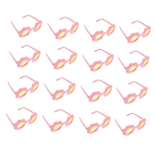 DECHOUS 16 Stück Minipuppenbrille Klein Miniatur Winzig Puppenbrillen Gläser Puppen Kostüm Brille Erwachsene Mini-brillenmodelle Puppen-Foto-Requisiten Plastik von DECHOUS
