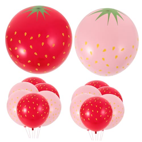DECHOUS 18 Stück Erdbeerballon Ballondekorations -kit Luftballons Für Mädchen Geburtstagsballons Für Mädchen Partyballons Dekorationen Geburtstagsfeier Latexballons Sommervorräte Emulsion DECHOUS 18 Stück Erdbeerballon Ballondekorations -kit Luftballons Für Mädchen Geburtstagsballons Für Mädchen Partyballons Dekorationen Geburtstagsfeier Latexballons Sommervorräte Emulsion von DECHOUS