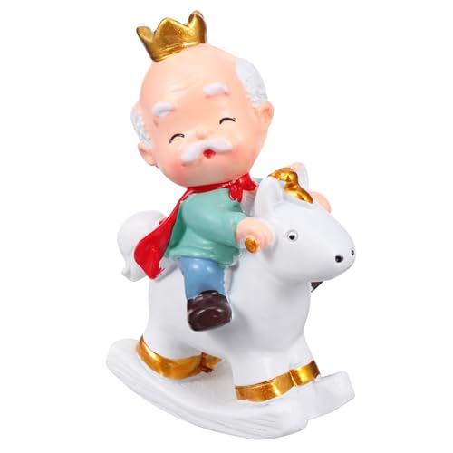 DECHOUS 1stück Adorable Resin Grandparents Cake Topper Ornament Für Valentinstag Handbemalt Kreative Deko Für Opa Figur Fein Verarbeitetes von DECHOUS
