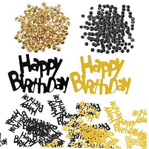 DECHOUS 2 Happy Birthday Konfetti Jahrestag Kürbis Luftballons Geburtstag Tischdekoration Halloween Girlande Fiesta Party Dekorationen Reveal Kuchendekoration Halloween Kunststoff von DECHOUS