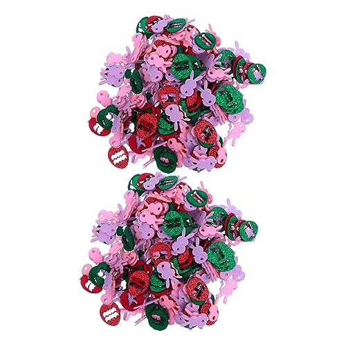 DECHOUS 2 Kaninchen Eier Streuen Blumen Osterdesktop -dekorationen Ostereier-verzierungen Desktop-dekorationen Osterpartydekor Osterdeko Vlies Konfetti Nicht Gewebt Green von DECHOUS
