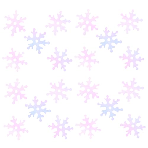 DECHOUS Elegante Schneeflocken-tischstreuer 2er-pack Weihnachtsparty-zubehör Festliches Konfetti- für Grußkarten von DECHOUS