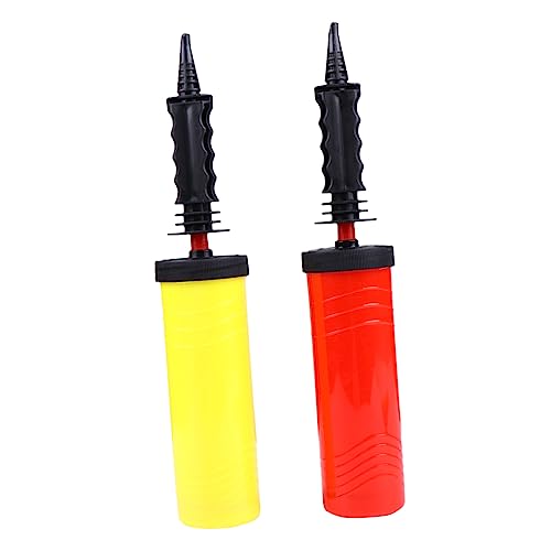 DECHOUS 2 Stück Push Inflator Hand Push Aufblaszylinder Ballonbogen Kit Rosa Stimmungsvolle Lichtdekoration Kompressor Aufblasbarer Zylinder Doppelter Aufblasbarer Zylinder Düsenbälle von DECHOUS