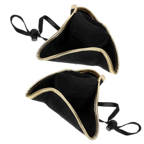 DECHOUS 2 Stück Teiliges Piratenkostüm Hut mit Elastischem Band Dekorativer Karnevalshut für Erwachsene Langlebiger Auffälliger Kopfschmuck für Mottoparty Halloween Cosplay und DECHOUS 2 Stück Teiliges Piratenkostüm Hut mit Elastischem Band Dekorativer Karnevalshut für Erwachsene Langlebiger Auffälliger Kopfschmuck für Mottoparty Halloween Cosplay und von DECHOUS