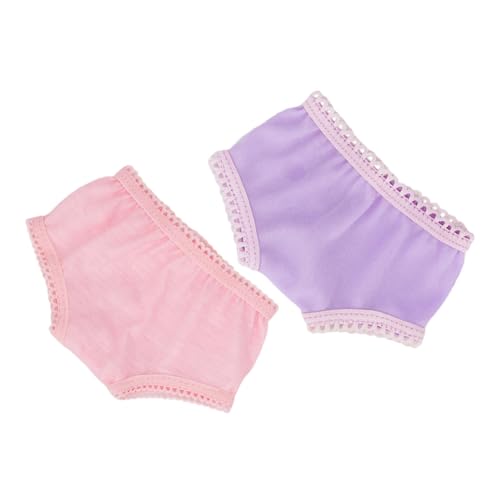 DECHOUS 2 Stück puppenkleidung Puppen Kleidung doll Accessories Puppen Klamotten Puppen-Accessoires für Spielzeugpuppen Spielzeughöschen Unterhose für Stoff von DECHOUS