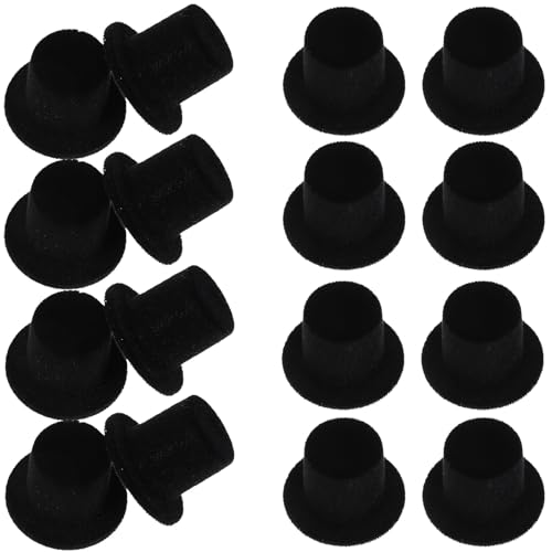 DECHOUS 20 Stück Mini-schwarz-tops-hüte für Puppen, Kleine Schneemann-kappen, Kunststoff-zauberer-hüte für Diy-weihnachtsparty-dekoration DECHOUS 20 Stück Mini-schwarz-tops-hüte für Puppen, Kleine Schneemann-kappen, Kunststoff-zauberer-hüte für Diy-weihnachtsparty-dekoration von DECHOUS