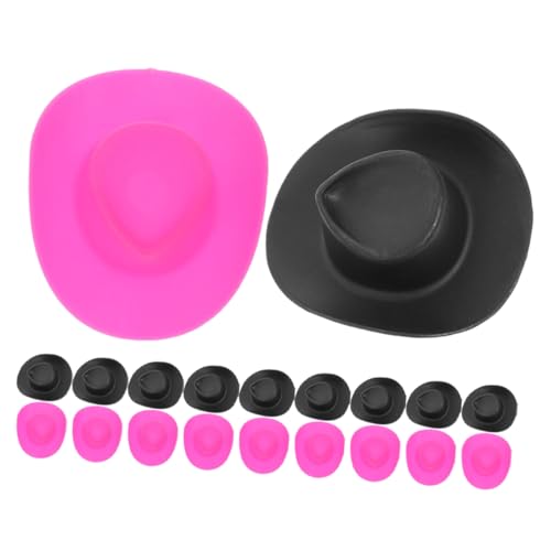 DECHOUS 20 Stück Spielzeugpuppenhut Kuh Klein Cowboy Party Mini Winzig Für Dolly Cowgirl Mall-Hut Puppenhüte Selber Machen Entzückende Hüte Puppenhauslieferungen Plastik Rosy DECHOUS 20 Stück Spielzeugpuppenhut Kuh Klein Cowboy Party Mini Winzig Für Dolly Cowgirl Mall-Hut Puppenhüte Selber Machen Entzückende Hüte Puppenhauslieferungen Plastik Rosy von DECHOUS