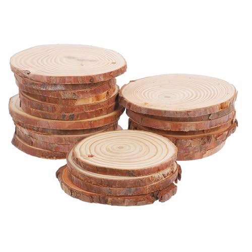 DECHOUS 20 Stück Teiliges Holzscheiben aus Natürlichem Holz Geeignet für Weihnachtsbasteln und Kindergartenmalerei Nachhaltige Holzchips mit Verschiedenen Formen für DIY Dekorationen und DECHOUS 20 Stück Teiliges Holzscheiben aus Natürlichem Holz Geeignet für Weihnachtsbasteln und Kindergartenmalerei Nachhaltige Holzchips mit Verschiedenen Formen für DIY Dekorationen und von DECHOUS