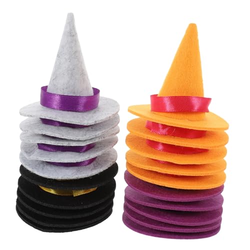 DECHOUS 20 Stück Teiliges Mini Hexenhut Mittelgroß in Schwarz Orange Kleine Halloween Party Dekoration Handliche Mini Hexenhüte für DIY Puppen Bastelzubehör Langlebig und Klassisch DECHOUS 20 Stück Teiliges Mini Hexenhut Mittelgroß in Schwarz Orange Kleine Halloween Party Dekoration Handliche Mini Hexenhüte für DIY Puppen Bastelzubehör Langlebig und Klassisch von DECHOUS