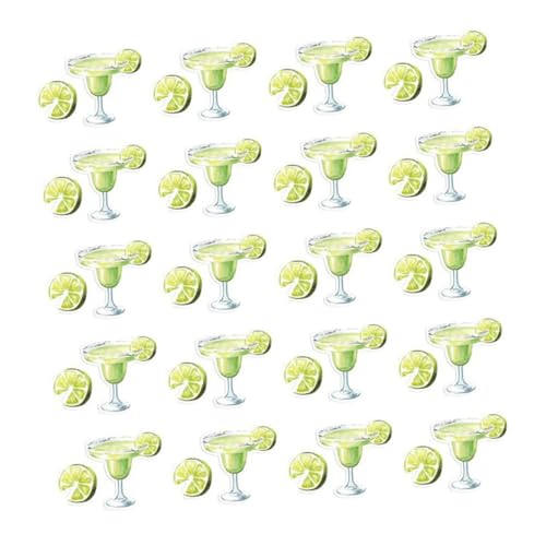 DECHOUS 200st Margarita-konfetti Gefälligkeiten Für Den Junggesellinnenabschied Tischdekorationen Für Die Hochzeit Margarita-gläser-konfetti Margarita-partydekorationen Papier Light Green von DECHOUS