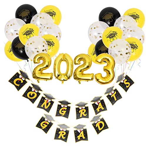 DECHOUS Herzlichen Glückwunsch Zur Abschlussfeier Dekorationen Luftballons Für Party-layout 2023 Grad Deckendekoration Abschlussballon-ornamente Foto-requisiten-set DECHOUS Herzlichen Glückwunsch Zur Abschlussfeier Dekorationen Luftballons Für Party-layout 2023 Grad Deckendekoration Abschlussballon-ornamente Foto-requisiten-set von DECHOUS