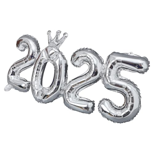 DECHOUS Folienballons Mit Den Zahlen 2025 Silvesterparty-dekorationen Für Fotoautomaten-requisiten von DECHOUS