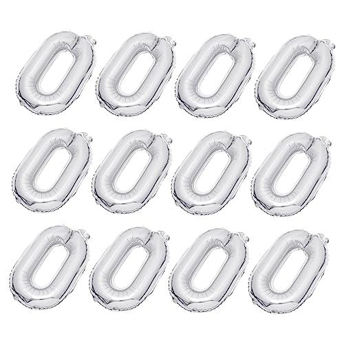 DECHOUS 20Stücke Aluminiumfolie Ballons Silberne Luftballons für Kreative Party Dekoration Geburtstagsfeiern Hochzeiten und Shower Events Langlebig von DECHOUS