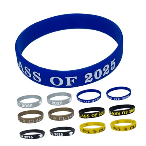 DECHOUS 24 Stück Teiliges Silikonarmbänder Klasse Bunte Graduation Wristbands für Highschool Abschluss Symbolische Party Giveaways für Absolventen Langlebige Dekorative Herren Armbänder DECHOUS 24 Stück Teiliges Silikonarmbänder Klasse Bunte Graduation Wristbands für Highschool Abschluss Symbolische Party Giveaways für Absolventen Langlebige Dekorative Herren Armbänder von DECHOUS