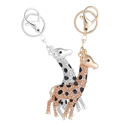 DECHOUS Modischer Schlüsselanhänger Mit Strasssteinen Und Bunter Giraffe Taschenanhänger DECHOUS Modischer Schlüsselanhänger Mit Strasssteinen Und Bunter Giraffe Taschenanhänger von DECHOUS