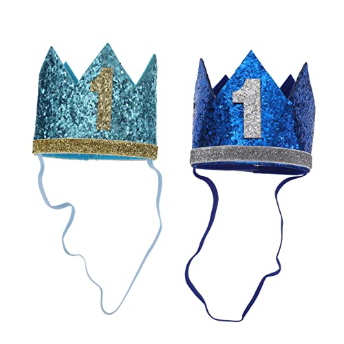 DECHOUS 2St Krone Haarschmuck für Babykrone Neugeborener Geburtstagshut partyhüte haarspangen Kopfbedeckung zum 1. Geburtstag Stirnband zum 1. Geburtstag Plastik DECHOUS 2St Krone Haarschmuck für Babykrone Neugeborener Geburtstagshut partyhüte haarspangen Kopfbedeckung zum 1. Geburtstag Stirnband zum 1. Geburtstag Plastik von DECHOUS