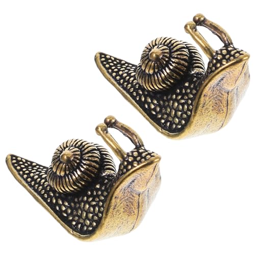 DECHOUS 2St Schneckenschmuck Golddekoration Hund Ornamente Zwerge weinachts geldgeschenke Weihnachten Teepet Desktop-Schneckendekor Multifunktions-Teehaustier Messing DECHOUS 2St Schneckenschmuck Golddekoration Hund Ornamente Zwerge weinachts geldgeschenke Weihnachten Teepet Desktop-Schneckendekor Multifunktions-Teehaustier Messing von DECHOUS