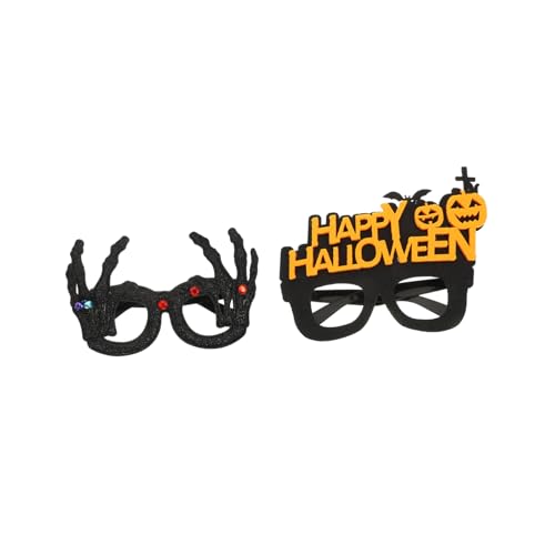 DECHOUS 2Stücke Halloween Brille Lustige Partybrille Mit Halloween Motiven Kostümaccessoires Für Erwachsene Für Karneval Und Themenpartys DECHOUS 2Stücke Halloween Brille Lustige Partybrille Mit Halloween Motiven Kostümaccessoires Für Erwachsene Für Karneval Und Themenpartys von DECHOUS