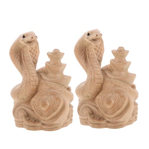 DECHOUS 2stücke Holzfigur Schlangen Ornamente Für Jahr Der Schlange Handgefertigte Deko-Figuren Mit Glückssymbolik Niedliche Holzschlangen Für Feng Shui Und Neujahrsdekoration DECHOUS 2stücke Holzfigur Schlangen Ornamente Für Jahr Der Schlange Handgefertigte Deko-Figuren Mit Glückssymbolik Niedliche Holzschlangen Für Feng Shui Und Neujahrsdekoration von DECHOUS
