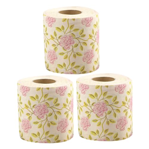 DECHOUS 3 Rollen Toilettenpapier Bedruckte Badetücher Taschentuchhalter Dekoratives Toilettenpapier Für Badezimmer Toiletten Für Badezimmer Bedrucktes Toilettenpapier DECHOUS 3 Rollen Toilettenpapier Bedruckte Badetücher Taschentuchhalter Dekoratives Toilettenpapier Für Badezimmer Toiletten Für Badezimmer Bedrucktes Toilettenpapier von DECHOUS