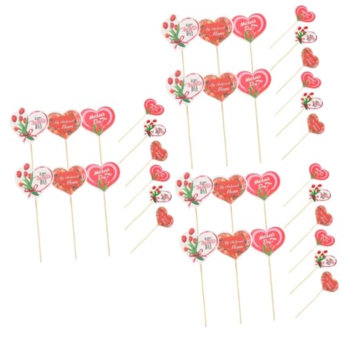 DECHOUS 3 Sätze Torteneinsätze Zum Muttertag Mütter Party Thematisiert Mama Kuchen Topper Wählt Herz Braut- Tortenaufleger Zum Muttertag Dekoration Tortendekor-topper Papier 48 Stück * 3 DECHOUS 3 Sätze Torteneinsätze Zum Muttertag Mütter Party Thematisiert Mama Kuchen Topper Wählt Herz Braut- Tortenaufleger Zum Muttertag Dekoration Tortendekor-topper Papier 48 Stück * 3 von DECHOUS