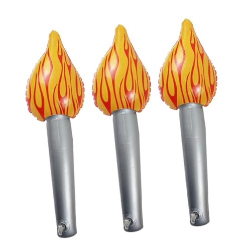 DECHOUS 3 Stück Aufblasbare Fackel Teiliges Set PVC Wiederverwendbar Realistisches Flammendesign für Kinderveranstaltungen Sportfeste Party Dekorationen Einfach Aufblasbar DECHOUS 3 Stück Aufblasbare Fackel Teiliges Set PVC Wiederverwendbar Realistisches Flammendesign für Kinderveranstaltungen Sportfeste Party Dekorationen Einfach Aufblasbar von DECHOUS