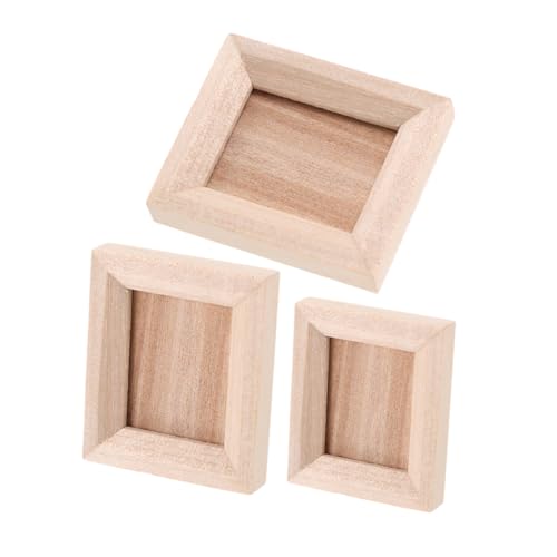 DECHOUS 3 Stück Mini -fotorahmen Ornamente Miniatur-fotorahmen Fotorahmen-Modell Miniatur Bilderrahmen Mini Bilderrahmen Puppenhauszubehör Puppenfoto -rahmenherstellung Light Brown Holz DECHOUS 3 Stück Mini -fotorahmen Ornamente Miniatur-fotorahmen Fotorahmen-Modell Miniatur Bilderrahmen Mini Bilderrahmen Puppenhauszubehör Puppenfoto -rahmenherstellung Light Brown Holz von DECHOUS