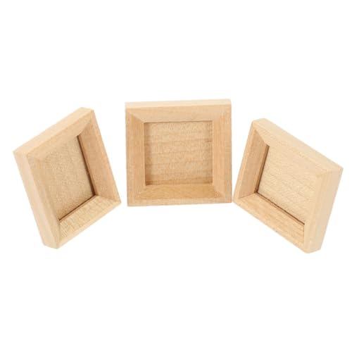 DECHOUS 3 Stück Puppenhaus-Fotorahmen klein Holz kinderzimmer Puppenhaus Bilderrahmen Puppenhaus Modellbau Puppenhaus Dekoration Miniatur-Fotorahmen Mini-Bilderrahmen Masse Beige DECHOUS 3 Stück Puppenhaus-Fotorahmen klein Holz kinderzimmer Puppenhaus Bilderrahmen Puppenhaus Modellbau Puppenhaus Dekoration Miniatur-Fotorahmen Mini-Bilderrahmen Masse Beige von DECHOUS