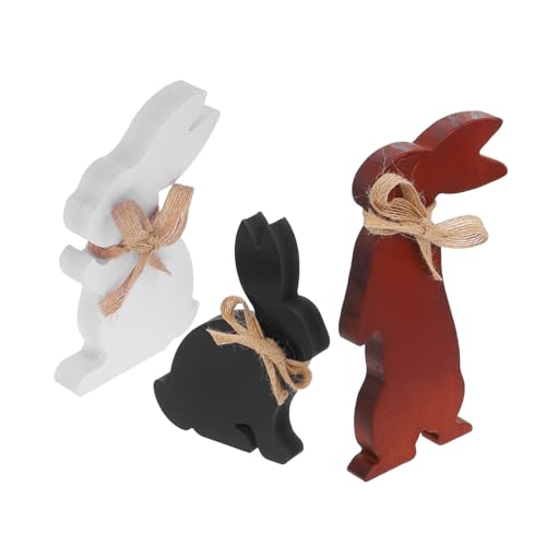 DECHOUS 3 Stück Rustikales Osterhasen-tischdekoration Aus Holz Im Landhausstil, Hasendekoration, Osterhasen-tischdekoration, Niedliches Hasenornament Aus Holz DECHOUS 3 Stück Rustikales Osterhasen-tischdekoration Aus Holz Im Landhausstil, Hasendekoration, Osterhasen-tischdekoration, Niedliches Hasenornament Aus Holz von DECHOUS