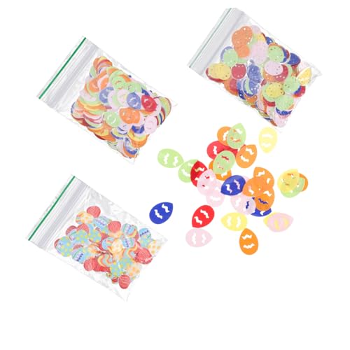 DECHOUS 3Er-Packungen Ostern Konfetti easter teigroller ostern dekoration party Ostern Party Dekoration ziernieten mit Kaninchenkonfetti Konfetti in Eiform osterversorgung Plastik Colorful DECHOUS 3Er-Packungen Ostern Konfetti easter teigroller ostern dekoration party Ostern Party Dekoration ziernieten mit Kaninchenkonfetti Konfetti in Eiform osterversorgung Plastik Colorful von DECHOUS