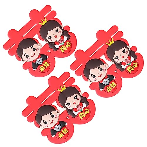 DECHOUS 3Stücke Teiliges Hochzeitstorten Dekoration Im Chinesischen Stil Brautpaar Kuchenfiguren Für Hochzeitsgeschenke Und Festliche Anlässe von DECHOUS