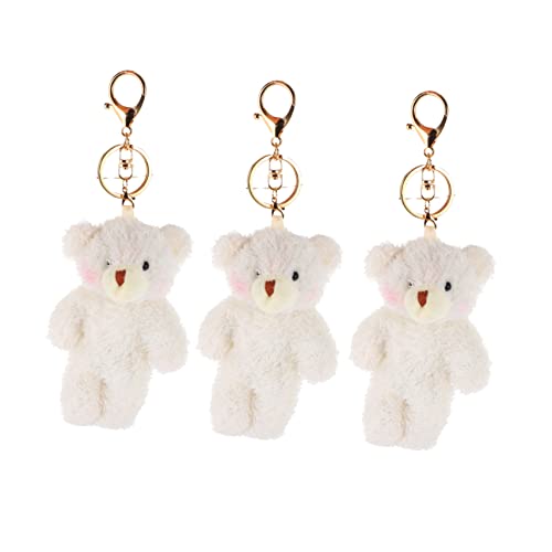 DECHOUS 3st Schlüsselanhänger Plüsch Tiere Rucksackhänge -ornament Schlüsselbund Bären Anhänger Zum Aufhängen Für Handtaschen Ausgestopft Schläger Tragen Weiß Zinklegierung DECHOUS 3st Schlüsselanhänger Plüsch Tiere Rucksackhänge -ornament Schlüsselbund Bären Anhänger Zum Aufhängen Für Handtaschen Ausgestopft Schläger Tragen Weiß Zinklegierung von DECHOUS