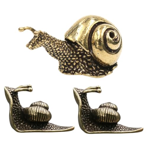 DECHOUS 3stücke Messingschnecke Dekofigur Schreibtisch-schneckendekor Retro-Schnecke Modellierornament Metallschneckendekor Für Heimdekoration DECHOUS 3stücke Messingschnecke Dekofigur Schreibtisch-schneckendekor Retro-Schnecke Modellierornament Metallschneckendekor Für Heimdekoration von DECHOUS