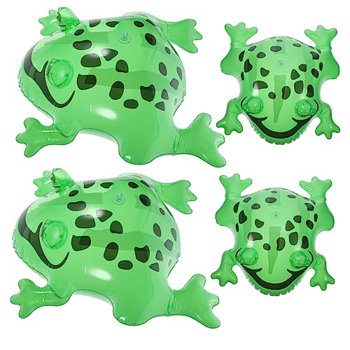 DECHOUS 4 Satz Aufblasbarer Froschballon Frösche Erwachsene Luft Hüpfen Schwimmbad Ballondekoration Aufblasbares Aufblasbares Frosch-hüpfspielzeug Tiere Pvc Green DECHOUS 4 Satz Aufblasbarer Froschballon Frösche Erwachsene Luft Hüpfen Schwimmbad Ballondekoration Aufblasbares Aufblasbares Frosch-hüpfspielzeug Tiere Pvc Green von DECHOUS