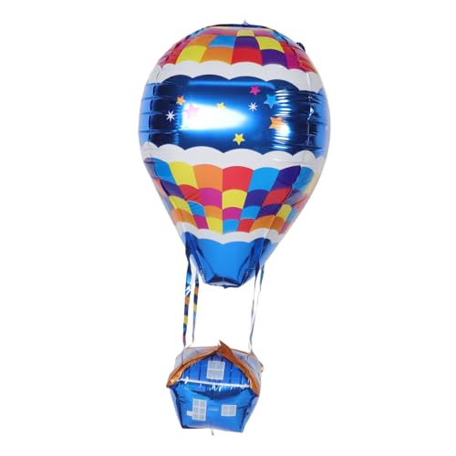 DECHOUS 4 Stück Heißluftballon Dekoration Mini Heißluftballon Heißluftdusche Heißluftballon Luftballon Mittelstücke Heißluftfolienballons Aluminiumfolie von DECHOUS