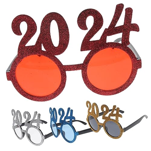 DECHOUS 4 Stück Neujahrsbrillen Bunte Partybrillen Partyzubehör Lustige Zahlenbrillen für Silvester Feier und Festlichkeiten Zufällige Farbe Zufällige Farbe DECHOUS 4 Stück Neujahrsbrillen Bunte Partybrillen Partyzubehör Lustige Zahlenbrillen für Silvester Feier und Festlichkeiten Zufällige Farbe Zufällige Farbe von DECHOUS