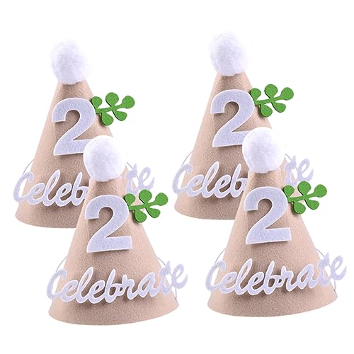 DECHOUS 4 Stück Partyhüte Aus Vliesstoff Kegelmütze Für Den Geburtstag Mütze Für Den Zweiten Geburtstag Sport Stirnbänder Für Kleinkindmütze Für Babymützen Mütze Für Den 1 DECHOUS 4 Stück Partyhüte Aus Vliesstoff Kegelmütze Für Den Geburtstag Mütze Für Den Zweiten Geburtstag Sport Stirnbänder Für Kleinkindmütze Für Babymützen Mütze Für Den 1 von DECHOUS