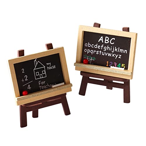 DECHOUS 4 Stück Puppenhaus Staffelei Miniatur-Puppenhauszubehör Tafel für für kinderspielzeug hausdeko Miniaturtafelspielzeug Mikrolandschafts-Tafelspielzeug Holz DECHOUS 4 Stück Puppenhaus Staffelei Miniatur-Puppenhauszubehör Tafel für für kinderspielzeug hausdeko Miniaturtafelspielzeug Mikrolandschafts-Tafelspielzeug Holz von DECHOUS