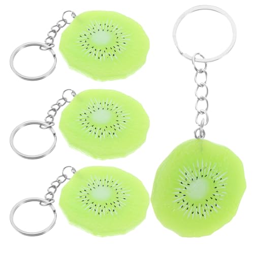 DECHOUS 4 Stück Teiliges Kiwischlüsselanhänger Kreative Fruchtanhänger für Taschen Handy und Niedliche Deko mit Lebendigem Design für DIY Projekte von DECHOUS